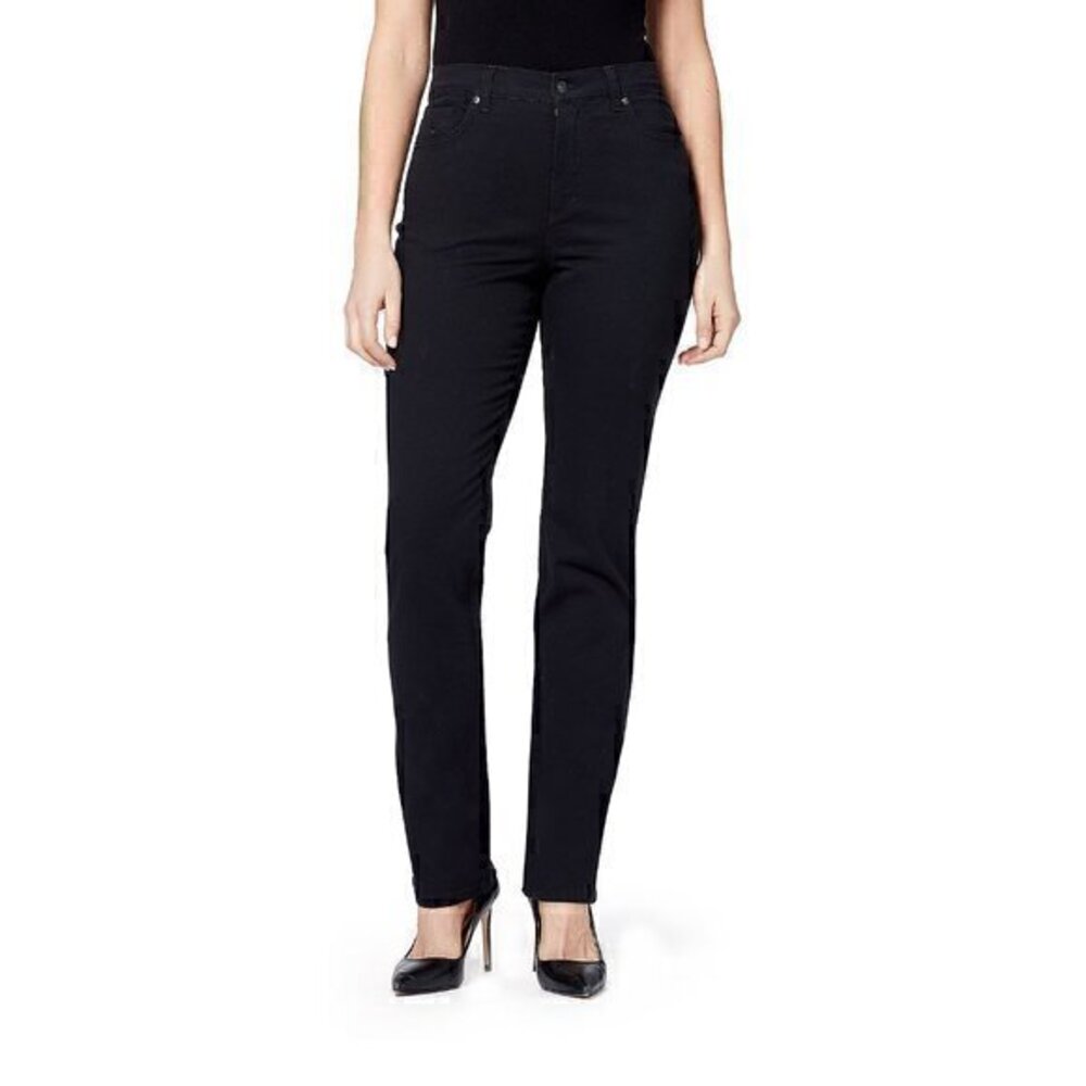 Gloria Vanderbilt Women's Amanda Original Slimming Black Jeans Size 10S NWT